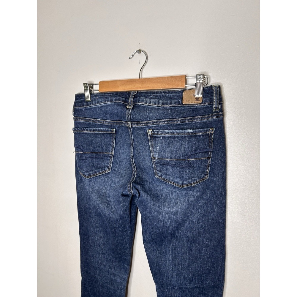 American Eagle Skinny Stretch Jegging Womens Jeans Dark Wash Size 6 - Picture 8 of 11